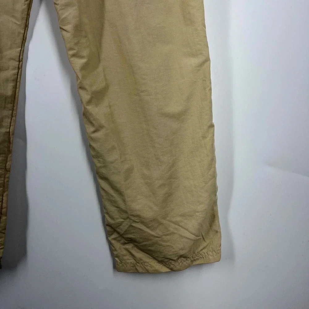 LL Bean Mens Khaki Tan Convertible Zip Off Cargo Hiking Pants Outdoor Size 35 - Picture 9 of 14